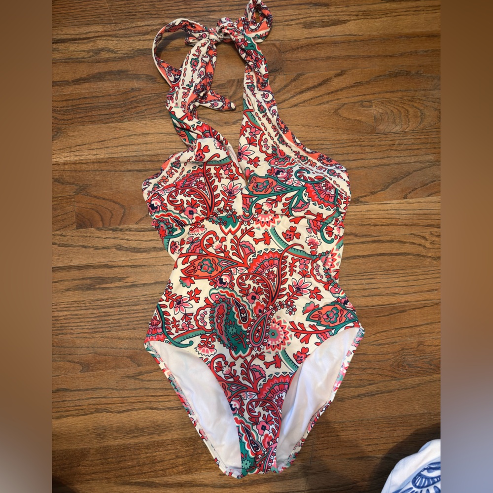 Boden Colorful Floral Swimsuit